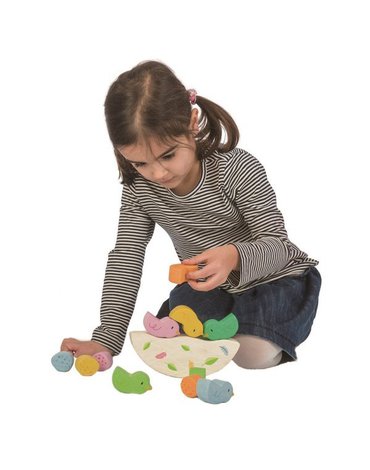 Drewniana gra zręcznościowa - Balansujące Małe Ptaszki, Tender Leaf Toys tender leaf toys