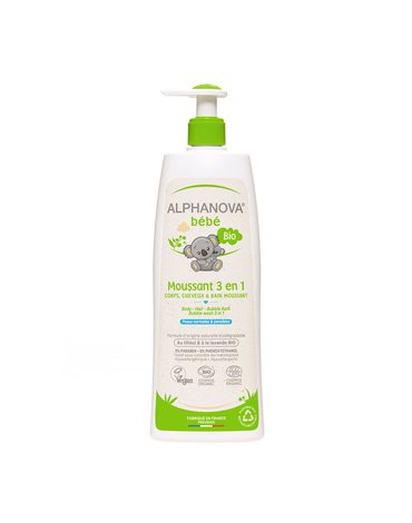 Alphanova Bebe, Organiczny Płyn do Kąpieli dla dzieci 3 w 1, 500 ml ALPHANOVA BEBE