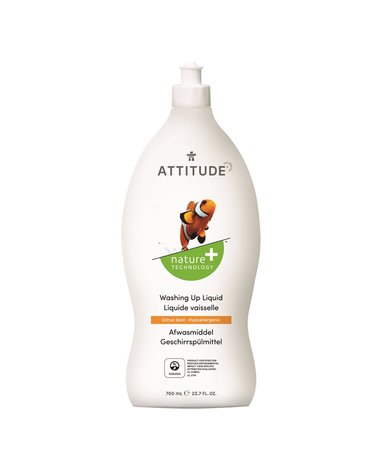 Attitude, Płyn do mycia naczyń, Skórka Cytrynowa (Citrus Zest), 700 ml