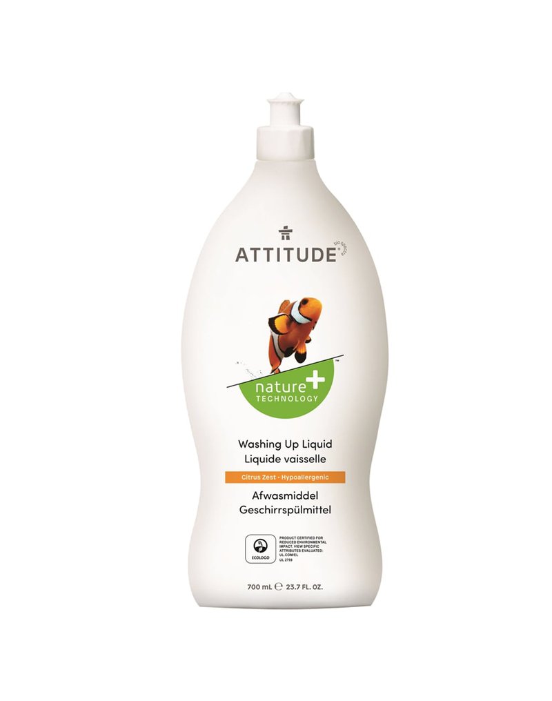 Attitude, Płyn do mycia naczyń, Skórka Cytrynowa (Citrus Zest), 700 ml ATTITUDE