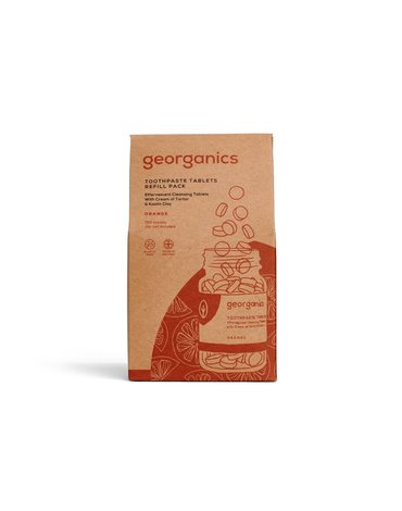 Georganics, Naturalne tabletki do mycia zębów, Orange, 720 tabletek GEORGANICS