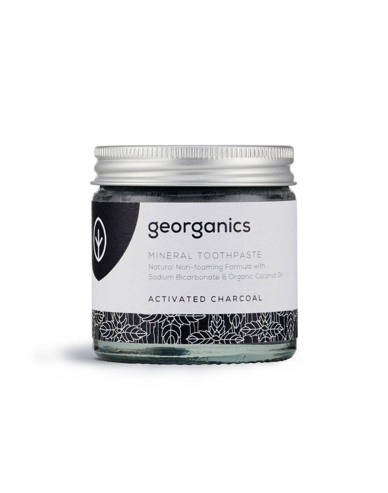 Georganics, Mineralna pasta do zębów w słoiku Activated Charcoal, 120ml GEORGANICS