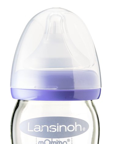 Lansinoh, Butelka szklana ze smoczkiem NaturalWave, 160 ml