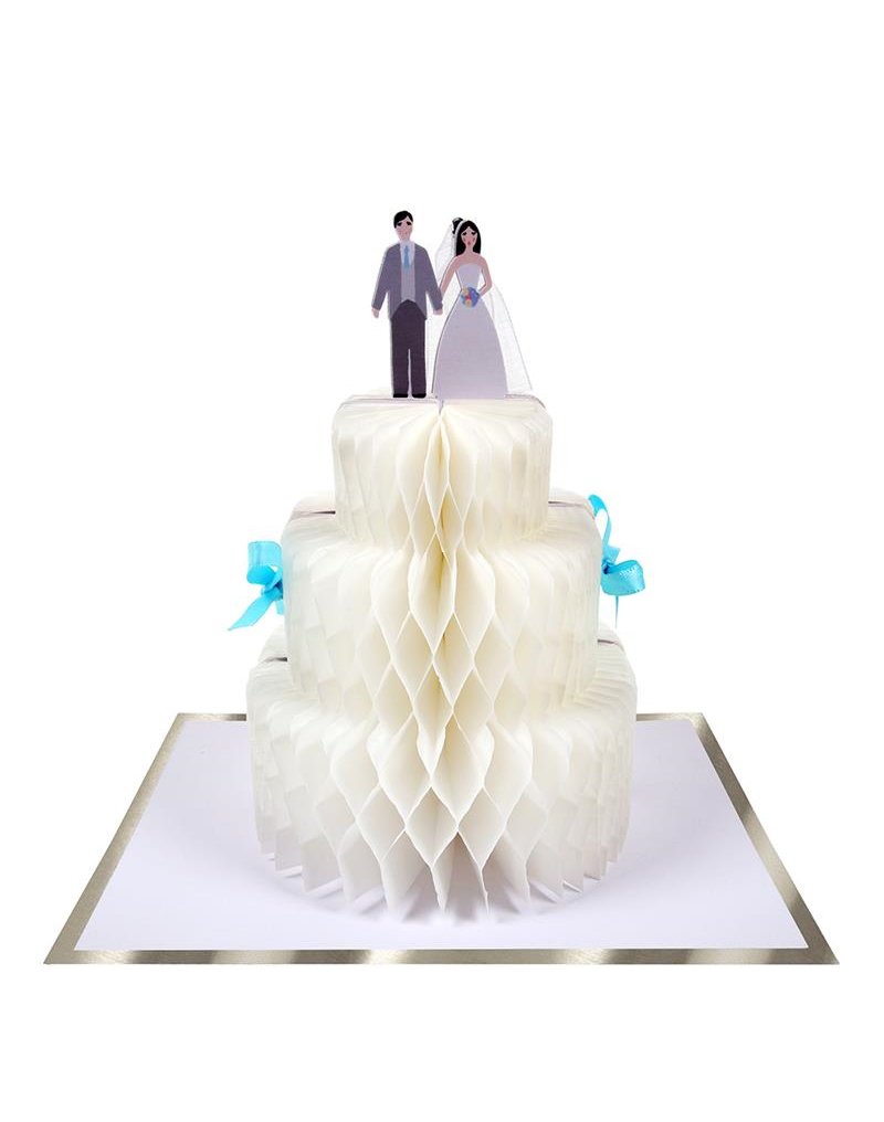 Meri Meri - Kartka okolicznościowa 3D Tort weselny