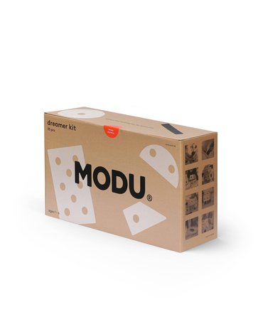 MODU Dreamer kit 12in1 – Kreatywne klocki rozwijające motorykę dużą, żółty