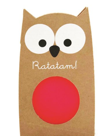 Ratatam - Piłka mini kauczukowa 4 cm Bird Pink