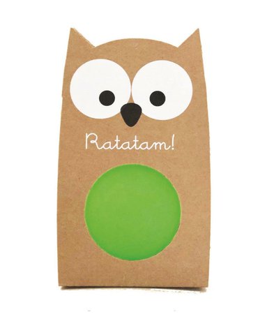Ratatam - Piłka mini kauczukowa 4 cm Bird Green