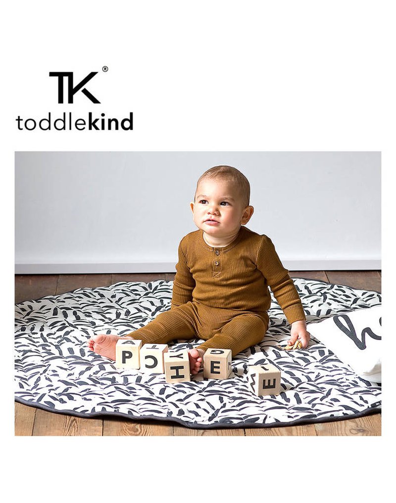 TODDLEKIND Mata do zabawy z bawełny organicznej dwustronna nieprzemakalna Nappy Free Playmat Anchor Toddlekind 