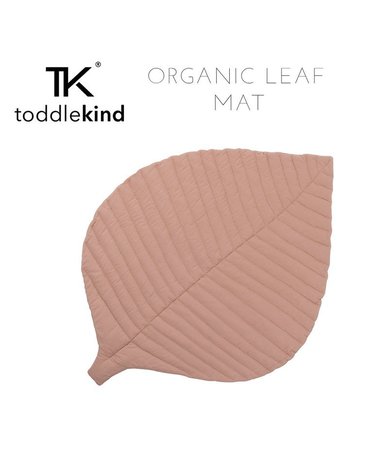 TODDLEKIND Mata do zabawy z bawełny organicznej w kształcie liścia Leaf Mat Sea Shell