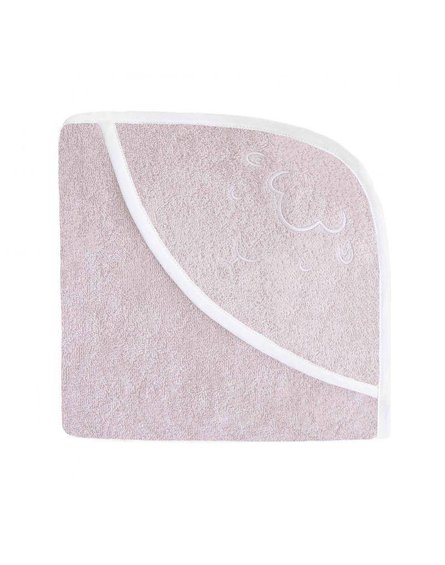 Effiki - Ręcznik z kapturkiem - Owieczka Różowy 95 x 95 cm