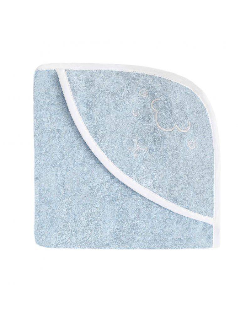 Effiki - Ręcznik z kapturkiem - Owieczka Niebieski 70 x 70 cm