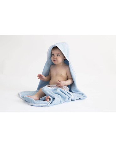 Effiki - Ręcznik z kapturkiem - Owieczka Niebieski 70 x 70 cm