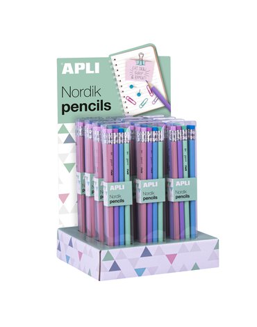 Zestaw ołówków z gumką Nordik Collection Apli Kids - 8 sztuk