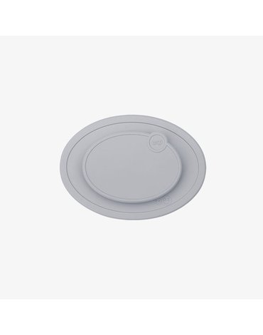 EZPZ Silikonowa pokrywka do małego talerzyka Mini Mat pastelowa szarość