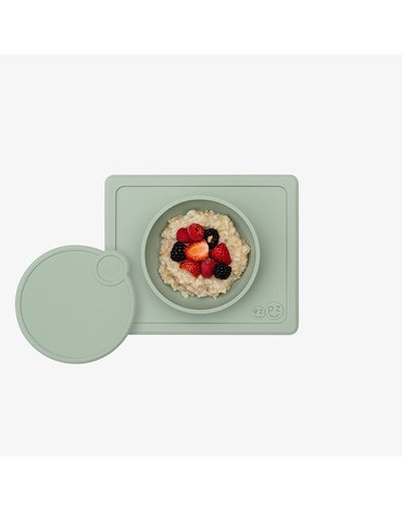 EZPZ Silikonowa pokrywka do miseczki Mini Bowl pastelowa zieleń