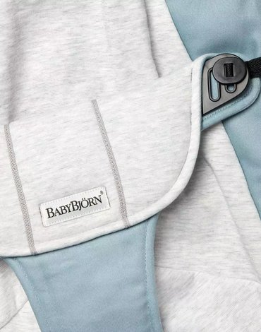 BABYBJORN - poszycie do leżaczka Balance Soft, Blue/Grey, Cotton/Jersey