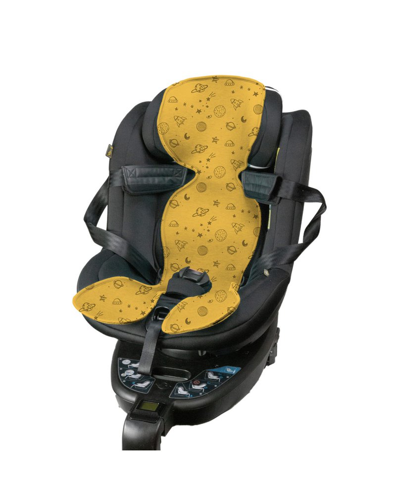 Kuli-Muli - Wkładka antypotowa do fotelika samochodowego 9-18 kg - żółta