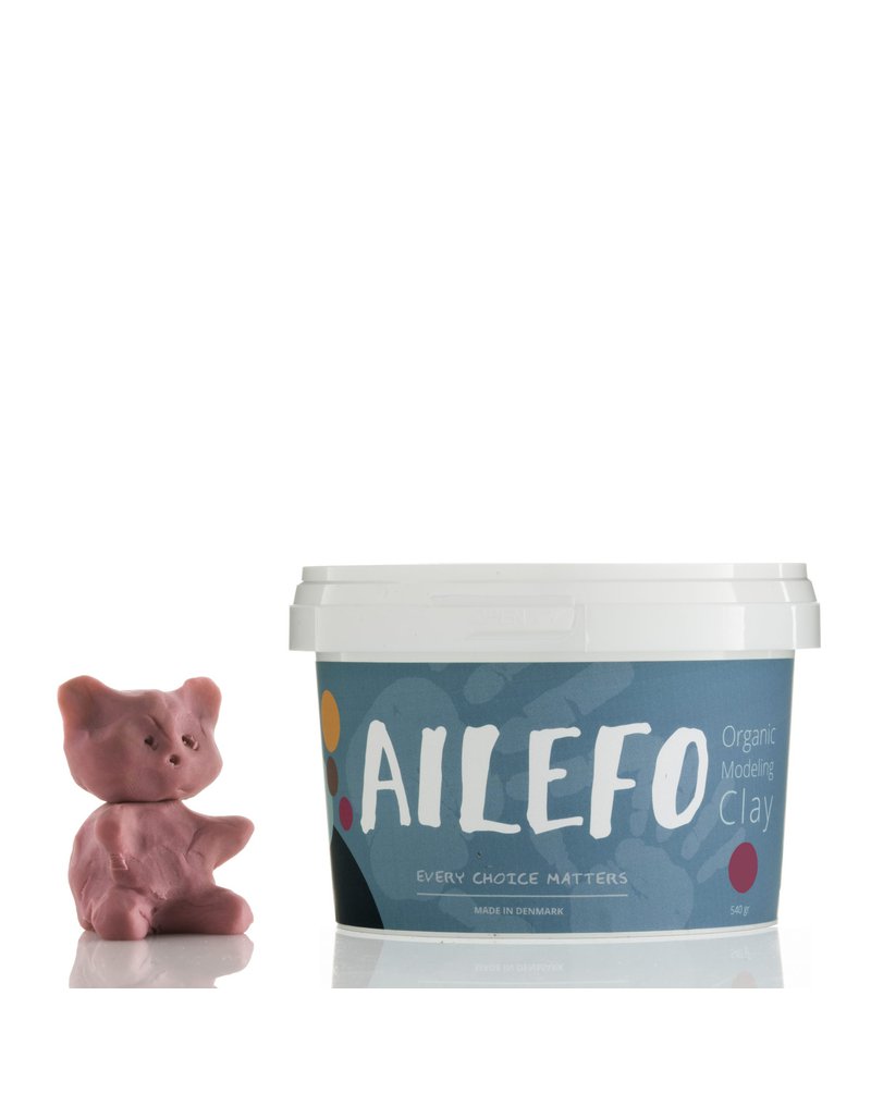 Ailefo, Organiczna Ciastolina, duże opakowanie, róż, 540g TERMIN WAŻNOŚCI 07.11.21 AILEFO