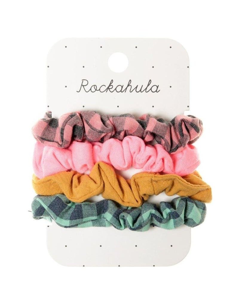 Rockahula Kids - 4 gumki do włosów Happy Days Scrunchie