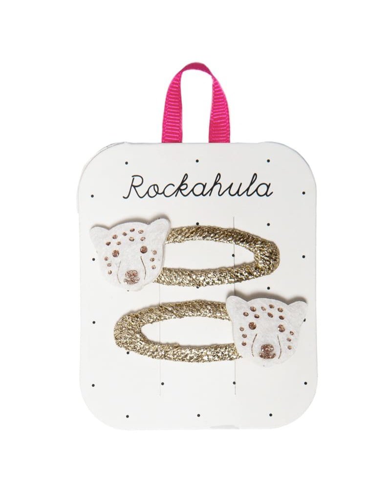 Rockahula Kids - 2 spinki do włosów Lily Leopard