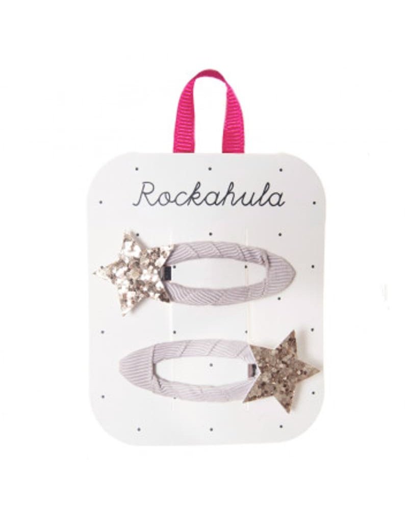 Rockahula Kids - 2 spinki do włosów Stardust Glitter Gold