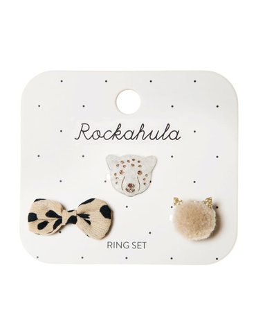 Rockahula Kids - 3 pierścionki Lily Leopard