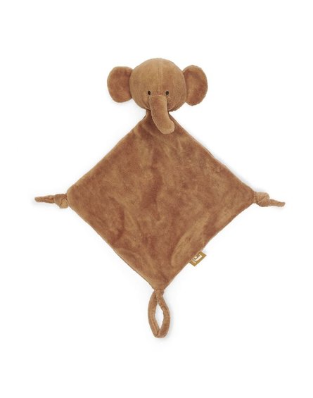 Jollein - Baby & Kids - Jollein - przytulanka dou dou z zawieszką na smoczek Elephant CARAMEL