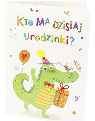 URD PD HM200-2091 Kartka na urodziny dla dziecka Pan Dragon