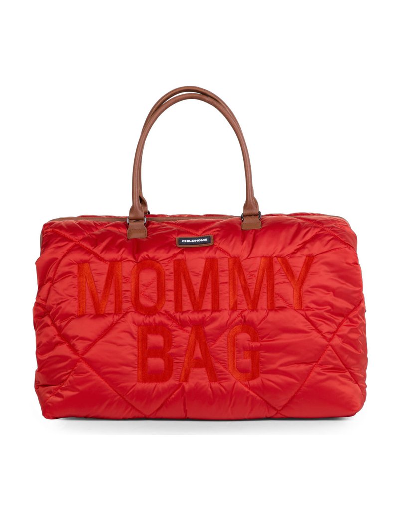 Childhome Torba Mommy bag Pikowana Czerwona CHILDHOME