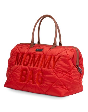 Childhome Torba Mommy bag Pikowana Czerwona CHILDHOME