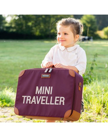 Childhome Walizka dziecięca Mini traveller Aubergine CHILDHOME