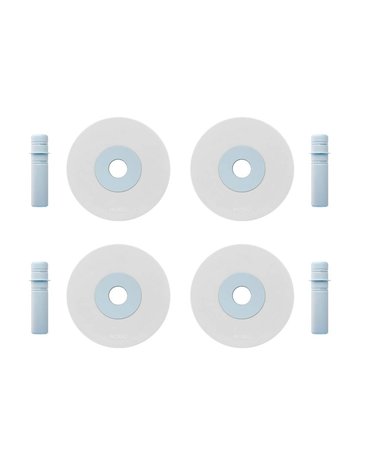 MODU - zestaw 4 piankowych kół, niebieskie