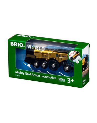 BRIO World Złota Lokomotywa Mighty Gold