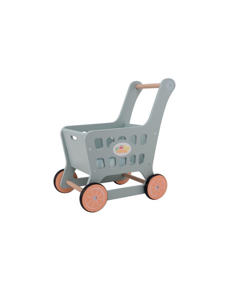 Joueco - Drewniany wózek na zakupy