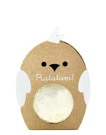 Ratatam - Piłka mini kauczukowa 4 cm Bird White