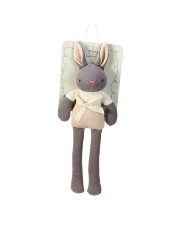 Przytulanka z bawełny organicznej GOTS, Grey Bunny, ThreadBear Design