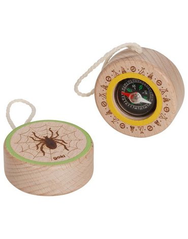Goki - Kompas drewniany z pająkiem