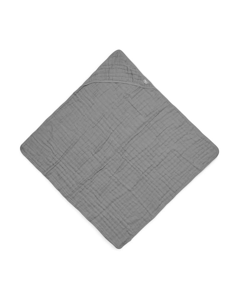 Jollein - Baby & Kids - Jollein - Ręcznik kąpielowy z kapturem 75 x 75 cm Cotton STORM GREY