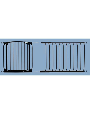 Dreambaby - Rozszerzenie bramki bezpiecz.Chelsea-1m(wys. 75cm)-czarne(brąz.karton)
