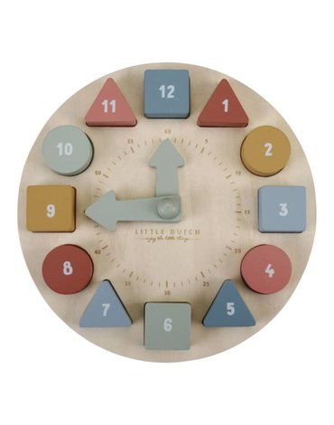 producent niezdefiniowany - Little Dutch Drewniany zegar do nauki FSC LD7063