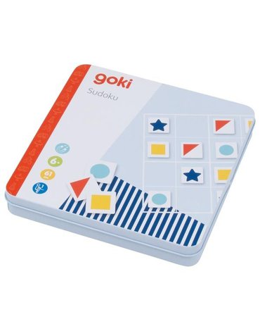 Goki - Gra magnetyczna Sudoku w metalowym pudełeczku