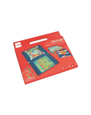 Scratch, magnetyczna układanka - 20 kart zadań Kształty i kolory