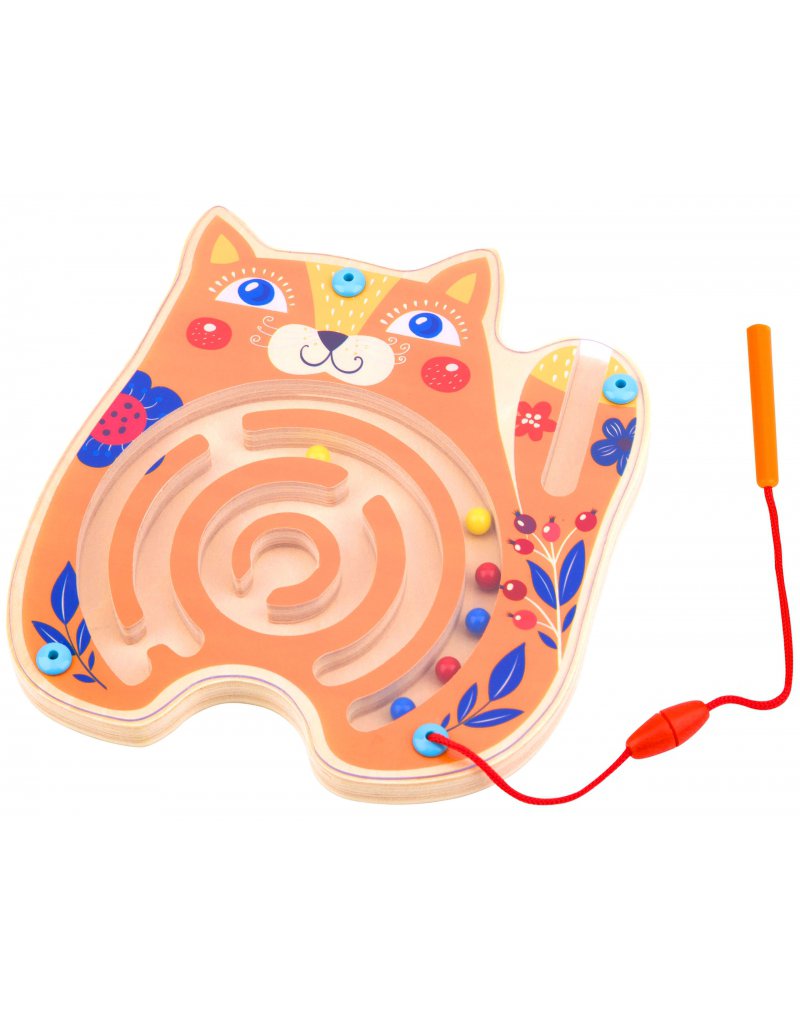TOOKY TOY Tablica Zręcznościowa Labirynt Magnetyczny Kot Tooky Toy