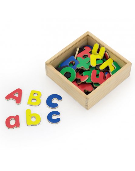Viga Toys - VIGA Drewniane Magnetyczne literki Magnes Uczymy się Pisać