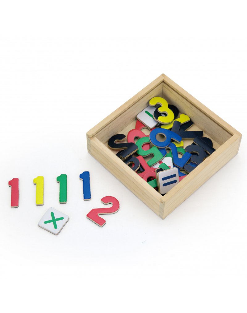 Viga Toys - VIGA Drewniane Magnetyczne cyferki Magnes Uczymy się Liczyć Matematyki