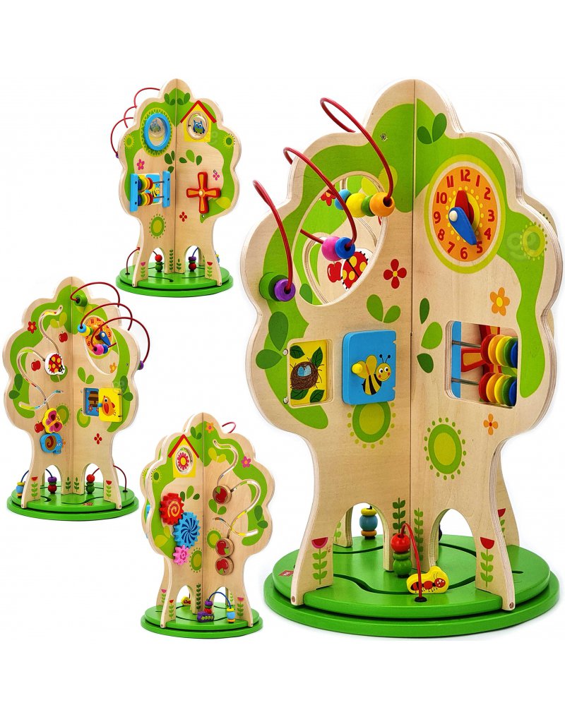 TOOKY TOY Duża Zabawka Edukacyjna Activity Tree  Wielofunkcyjne Drzewo Tooky Toy