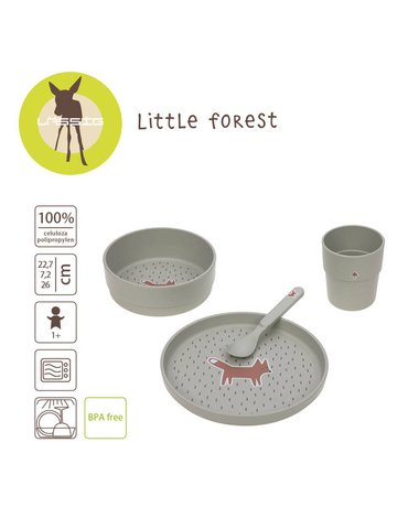 Lassig Komplet naczyń dla dzieci Little Forest Lisek
