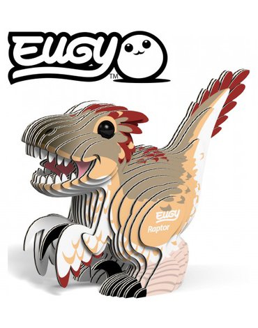 EG_065 Dinozaur Raptor Eugy. Eko Układanka 3D.