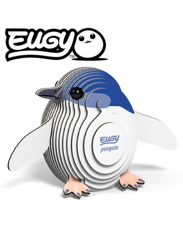 EG_017 Pingwin Eugy. Eko Układanka 3D.