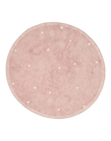 Little Dutch Dywan okrągły Dot Pink 110 x 110 cm RU10410150